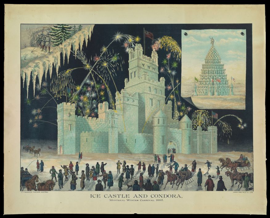 Château de glace et Condora, Carnaval de Montréal 1885 2024 11 21RobertNWilkins 1885 IceCastleWebsite